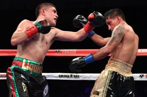 Diego De La Hoya Breaks Down, Stops Jose Salgado