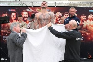 Look: Lewis Ritson weighs over, eventually makes 135lb limit