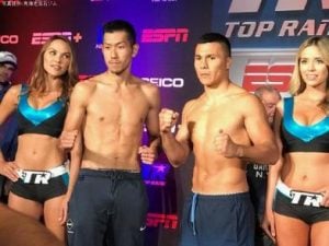 Okada and Coria make weight!