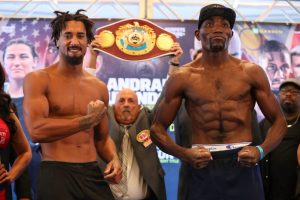 Demetrius Andrade drops Walter Kautondokwa three times, picks up middleweight title