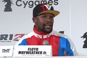 Floyd Mayweather yet to show an hour before Tenshin Nasukawa bout