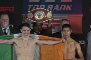 Top Rank’s St. Patrick’s Day card set, fighters make weight