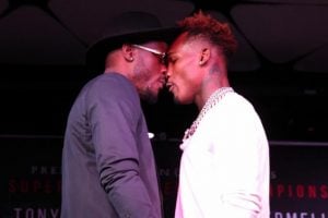 Tony Harrison and Jermell Charlo renew ties for WBC 154-pound rematch and there’s no love lost