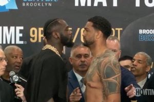 Wilder-Breazeale weigh-in passes without incident, Deontay a bit heavier than recent fights