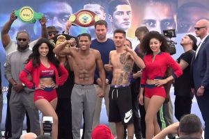 Haney-Moran set, fighters make weight