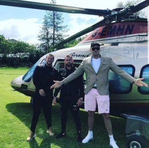 Tyson Fury, Billy Joe Saunders Arrive at Workouts By Chopper