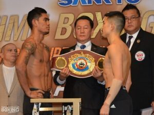 Palicte and Ioka make weight, Palicte expects to be 127lbs come fight time!