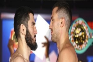 IBF light heavyweight champion Artur Beterbiev wears down and stops Oleksandr Gvozdyk, captures WBC belt