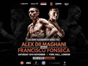 Alex Dilmaghani vs. Francisco Fonseca Rescheduled For Nov. 16