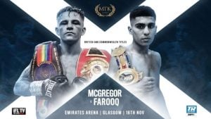 McGregor Motivated Ahead of All-Scottish Dustup With Farooq