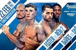 Kody Davies vs Umar Sadiq as Welshman moves back to super-middle; Foster vs Reid 2