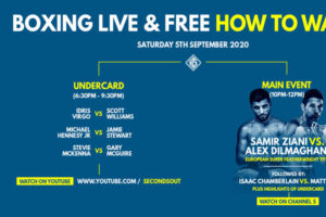 Samir Ziani vs Alex Dilmaghani live stream of undercard only on Seconds out
