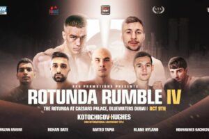 Kotochigov-Hughes, Bachkov pro debut set for Oct. 9