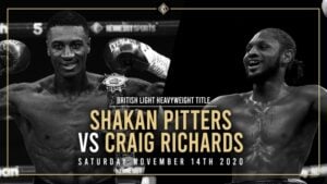 Shakan Pitters vs. Craig Richards on November 14