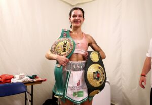 Terri Harper Beats Up, Stops Katharina Thanderz in Ninth