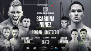 Daniele Scardina vs. Cesar Nunez Tops Feb. 26 DAZN Card In Milan
