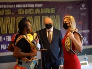 Claressa Shields-Marie-Eve Dicaire Weigh-In Results From Flint, Michigan