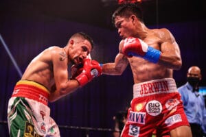 Jerwin Ancajas gets by the very game Jonathan Rodriguez for his ninth title defense
