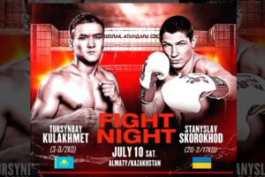 Kulakhmet vs. Skorokho Tops MTK Fight Night, July 10 in Kazakhstan
