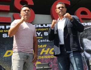 Oscar De La Hoya is out of Sept. 11 date vs. Vitor Belfort due to contracting COVID-19