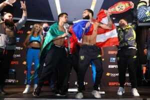Video: Zepeda and Vargas throw hands at weigh-in