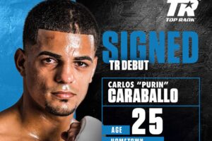 Caraballo signs with Top Rank ahead of Sultan fight