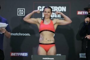 Weigh-in alert: Chantelle Cameron 139.9, Mary McGee 139.10