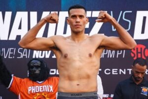 Benavidez annoyed with fans saying he missed weight for fight with Davis