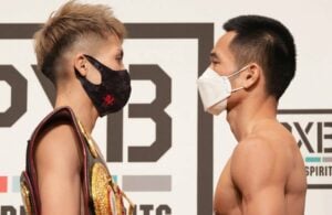 Weigh-in photo gallery: Naoya Inoue 117.9 Aran Dipaen 117.5