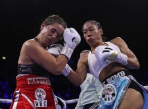 Conor Benn blows away Chris van Heerden in two rounds in Manchester