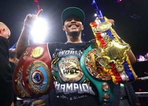 Shakur Stevenson outclasses Oscar Valdez to unify junior lightweight titles, win RING championship