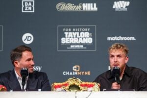 Hearn, Paul Did Not Go Forward With $1 Million Bet on Taylor-Serrano