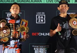 Kyoguchi, Bermudez Make Weight For WBA Title Consolidation Fight in Guadalajara