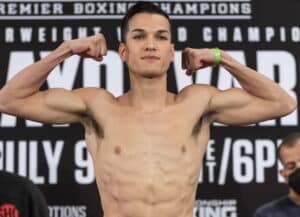 Brandon Figueroa Drops, Stops a Game Carlos Castro in Sixth