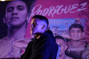 Garcia Embraces Bam Rodriguez Facing Julio Cesar Martinez or Sunny Edwards