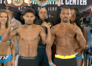 Shakur Stevenson misses weight by 1.6 pounds, Robson Conceicao weighs in at 129.6