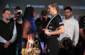 Weigh-in alert: Claressa Shields 159.5 Savannah Marshall 159.5