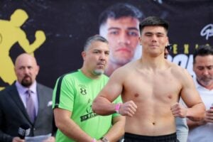 Bektemir Melikuziev stops Ulises Sierra in three rounds on Rocha-Ashie undercard