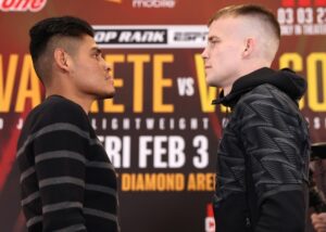 Navarrete Makes Weight, Wilson Well Under Limit For WBO 130-Pound Title Fight