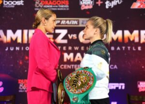 Tina Rupprecht travels to the US hoping to upset Seniesa Estrada’s plans in Ring title bout