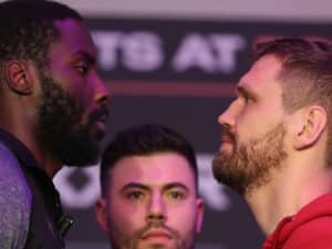 Lawrence Okolie, David Light Make Weight Ahead Of WBO Title Fight In Manchester