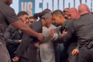 KSI and Fournier talk trash nose-to-nose, Salt Papi opts for the power of dance