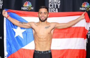 Oscar Collazo puts his strawweight belt on the line against Garen Diagan in Puerto Rico