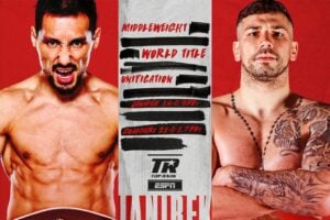 Janibek Alimkhanuly vs Vincenzo Gualtieri unification official, Keyshawn Davis and more set for undercard