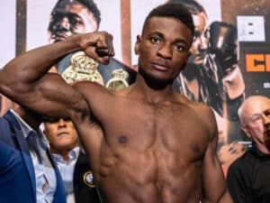 Christian Mbilli Drops Demond Nicholson Three Times, Stops Him In Fourth Round