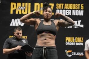 Shadasia Green vs Franchon Crews-Dezurn official for Jake Paul undercard