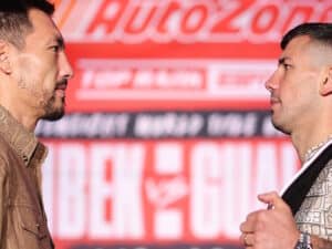 Alimkhanuly, Gualtieri Make Weight For WBO/IBF Middleweight Title Unification Bout