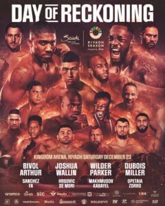 Joshua-Wallin, Wilder-Parker Mega-Card Official For December 23 in Saudi Arabia