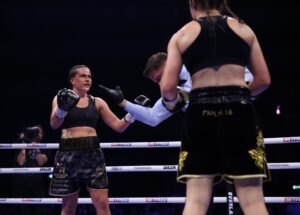 Chantelle Cameron Trainer on Katie Taylor: ‘She Got Away With Holding … Worse This Time Than It Was Last Time’