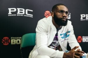 Bozy Ennis On Devin Haney Possibly Moving Up To Welterweight: “He Better Leave Boots Alone”